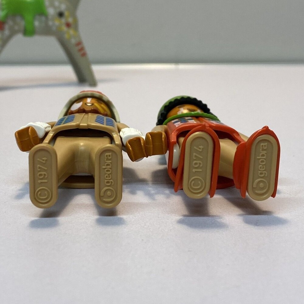 Playmobil 1974 Geobra Native American Indian Man Woman Painted Horse Saddle - Picture 3 of 5